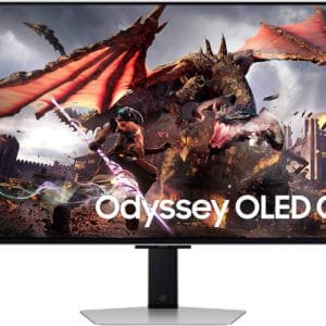 Take your gaming to the next level with the Samsung 32-Inch UHD OLED Gaming Monitor (LS32DG802SMXUE)
